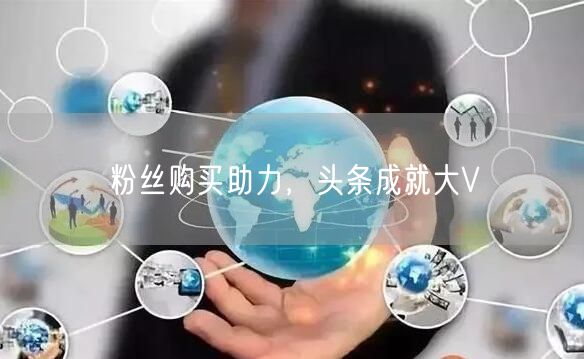 粉丝购买助力，头条成就大V