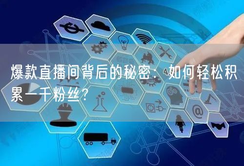 爆款直播间背后的秘密：如何轻松积累一千粉丝？