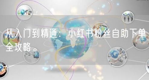 从入门到精通:小红书粉丝自助下单全攻略。